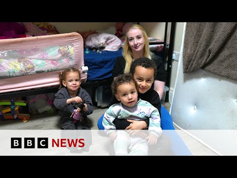 ‘Homeless with three kids’ | BBC News