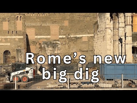 Newest Rome excavation in the Imperial Fora