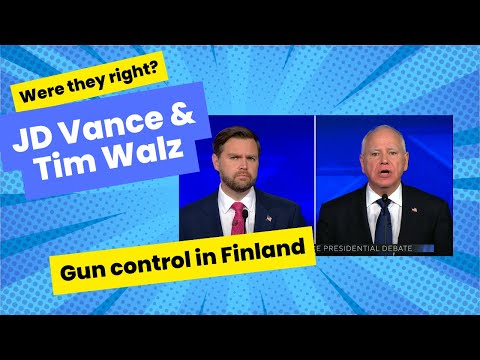 JD Vance and Tim Walz - Gun Control in Finland