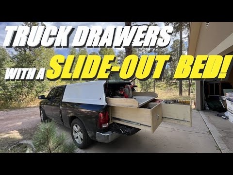 How to Build Truck Drawers with a SLIDE-OUT BED!