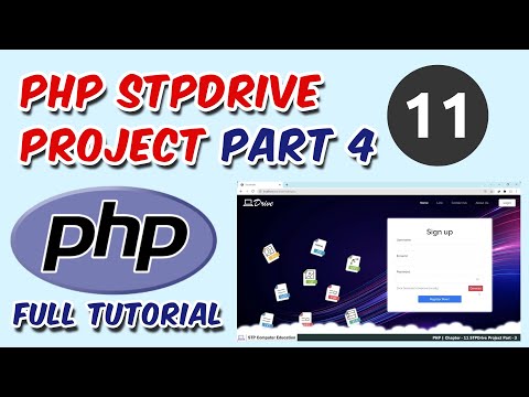 PHP Live STPDrive Project Part - 4 | PHP Full Tutorial | Ch - 11