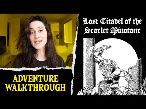 Adventure Walkthrough: Lost Citadel of the Scarlet Minotaur (Shadowdark RPG)