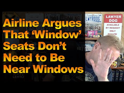 Airline Argues That ‘Window' Seats Don’t Need to Be Near Windows