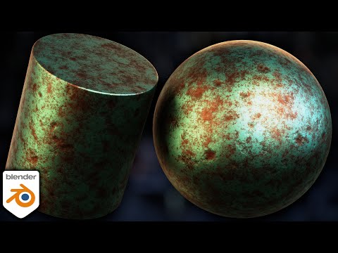 Procedural Oxidized Bronze Material (Blender Tutorial)