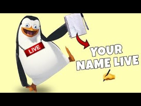 Write Your Name Live