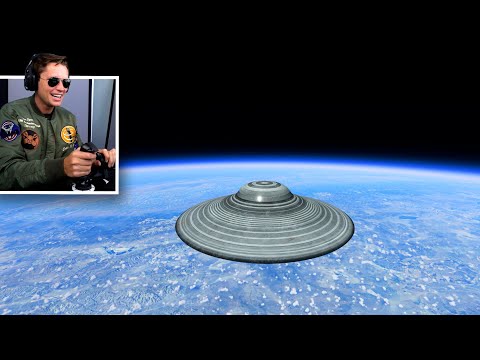 FLYING A UFO AROUND THE EARTH - Microsoft Flight Simulator