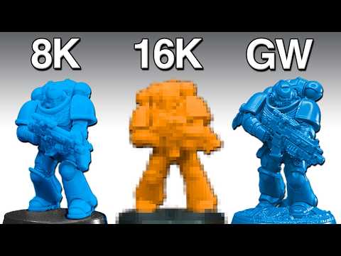 Who Does it Best? 8K vs 16K 3D Printers Vs GW Space Marines