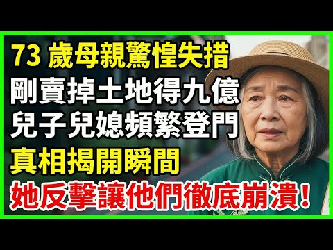 73歲母親賣地得九億換新豪宅，兒子兒媳頻頻上門獻殷勤。真相揭開那刻，她出手將兩人推入絕望深淵！#故事 #晚年心语 #老年故事 #情感故事 #晚年生活 #生活經驗 #晚年幸福