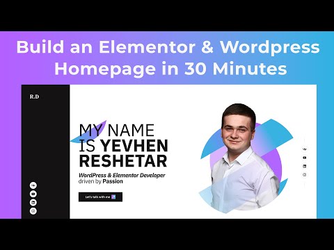 From Figma to Elementor: Personal Homepage
