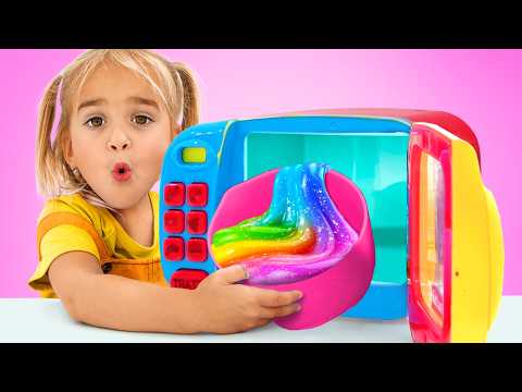 Alice learns colors with slime.