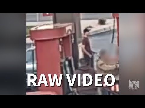 Raw Video: Charlie Kirk shooting suspect at gas station during manhunt
