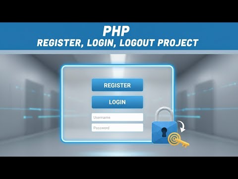 PHP Login System Tutorial – Register, Login, Logout (Full Project with MySQL + PDO)