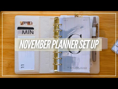 November Personal Planner Set Up & Flip Through + how i track finances, events, tasks, goals & more
