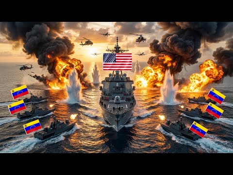 6 Venezuelan Boats SURROUND a US Destroyer — BIG MISTAKE