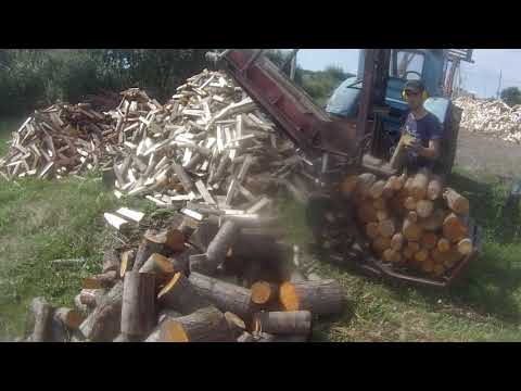 Дровокол- За сколько Расколит 10 куб Ольхи? +Расход солярки