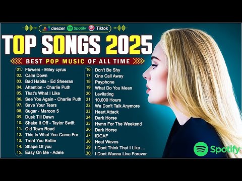 Ed Sheeran, Bruno Mars, Coldplay, Adele, Maroon 5, The Weeknd, Lady Gaga,  Dua Lipa 🍂 Pop Music 202