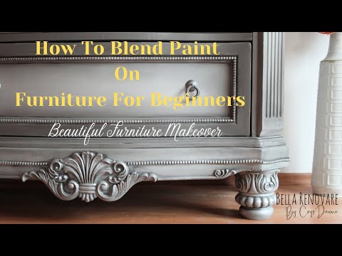 How To Blend Paint On Furniture For Beginners - Beautiful Furniture Makeover