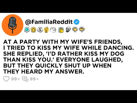 AT A PARTY WITH MY WIFE'S FRIENDS, I TRIED TO KISS MY WIFE WHILE DANCING. SHE REPLIED, 'I'D RATHER..