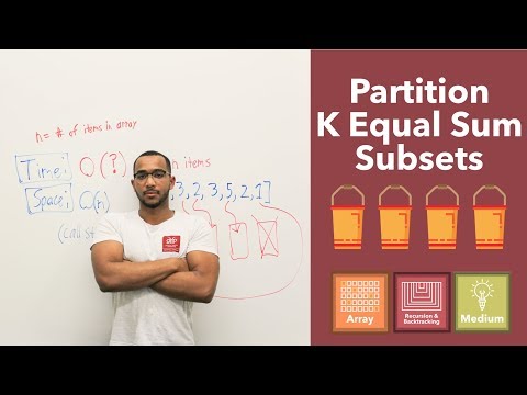 Partition To K Equal Sum Subsets From An Array of Integers - The Backtracking Approach
