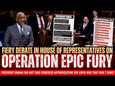 Fiery Debate US House of Representative On Trump's Operation Epic Fury In Iran!