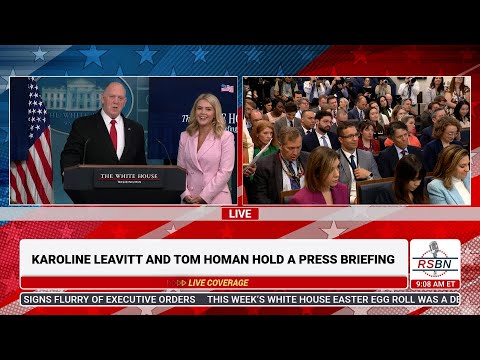 FULL SPEECH: Press Sec. Karoline Leavitt and Border Czar Tom Homan Hold Press Briefing - 4/28/25