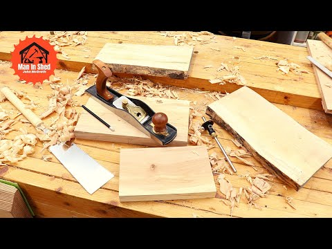 How to Prepare Timber by Hand, Dimension, Flatten and Square Rough Lumber Stock.
