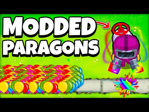 100x Bloons vs Modded Paragons (Bloons TD 6)