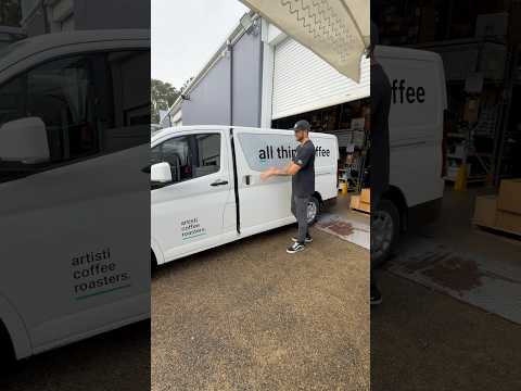 Loading up the van with coffee and equipment for a new Sydney Cafe - Kavali ☕️ #coffee #sydney #cafe
