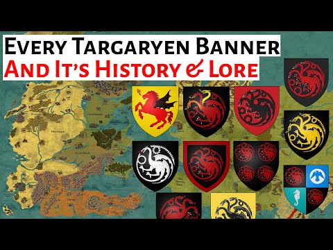 Every Targaryen Banner, Arms & Heraldry | House Of The Dragon & ASOIAF History & Lore Explained