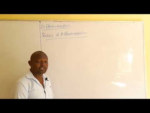 CALCULUS(Differentiation): INTRODUCTION TO CALCULUS(Rules of Differentiation)
