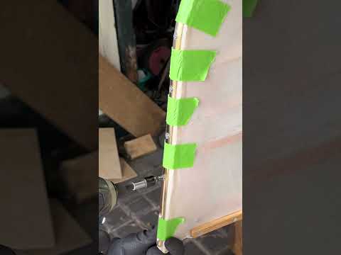 Brass keel strip for the canoe