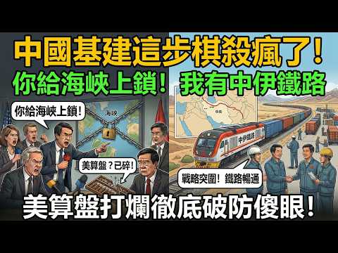 你給海峽上鎖！我有中伊鐵路！美封鎖霍爾木茲海峽！中國萬公里鋼鐵長龍確實現天天穩定通車！中國基建這步棋實在太解氣！