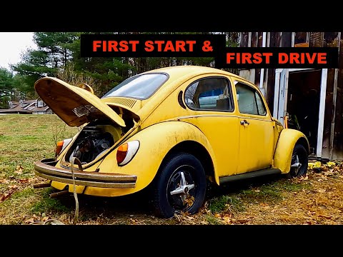 Will it Run and Drive? Forgotten Vw Beetle Found - First Start in Years!