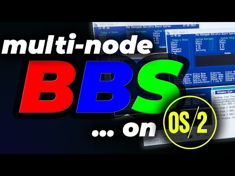 Setting up a retro multi-node BBS on OS/2 Warp