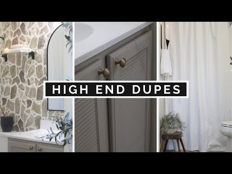 HIGH END VS THRIFT STORE | DIY BATHROOM MAKEOVER | DIY THRIFT FLIPS | DIY ACCENT WALL