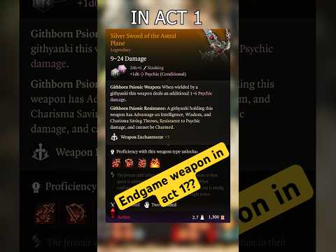 Get the Silver Sword of the Astral Plane In ACT 1?? #baldursgate3