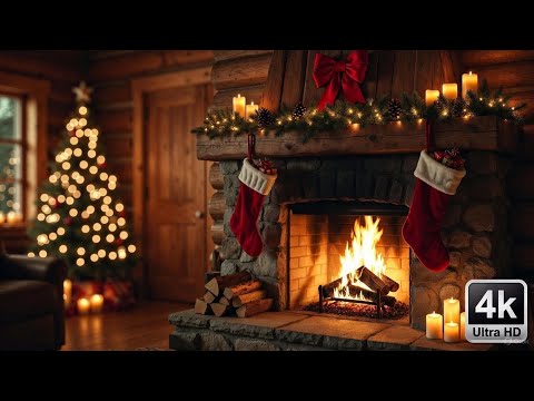 Fireplace | Christmas fireplace FULL HD | Christmas Art for Your TV in 4K