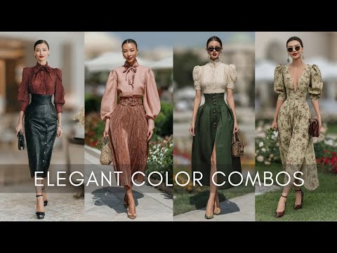 7 Elegant Color Combos for Elegant Outfits | Golden Glamour Secrets