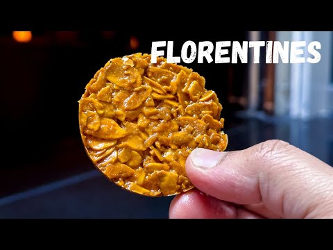 How to make almond florentines / chocolate dipped florentines
