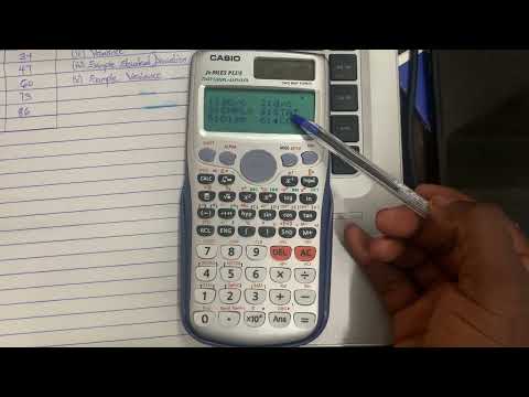 HOW TO USE CALCULATOR TO CALCULATE FOR MEAN, STANDARD DEVIATION, VARIANCE AND ETC