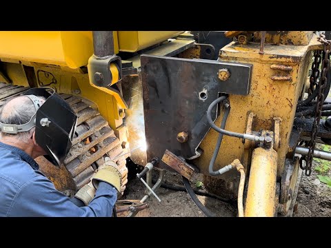 Welding On Custom Adapter Plates For Case Backhoe