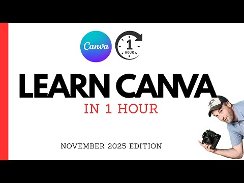 Learn Canva in 1 Hour!  Canva Crash Course for Beginners