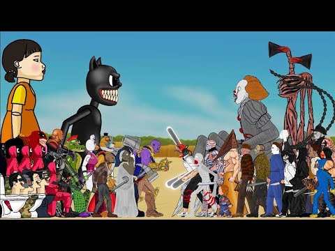 Ultimate DC2 Animation Compilation | Chainsaw Man, Skibidi Toilet, Squid Game, SLENDER MAN & More