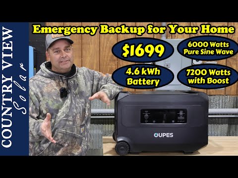 Largest Power Station I've Tested, Low Cost Home Backup Power Station,  Oupes Guardian 6000