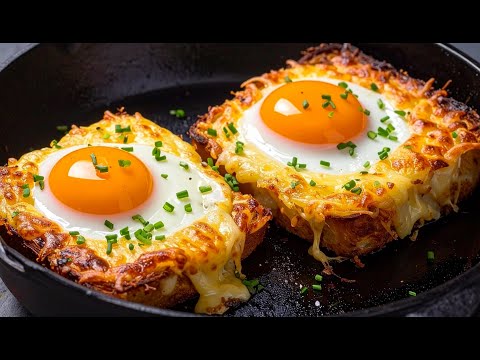 Frühstücksidee für jeden Tag – mein NEUES Rezept für Eiertoast! So lecker und schnell!