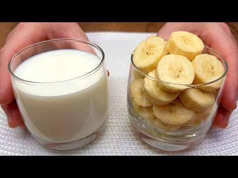 Nur Bananen und Milch! Das köstlichste hausgemachte Dessert in 5 Minuten! Kein Backen!
