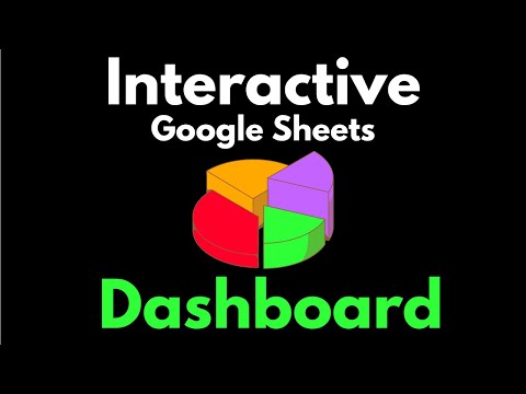Interactive Google Sheets dashboard with drop down menus tutorial