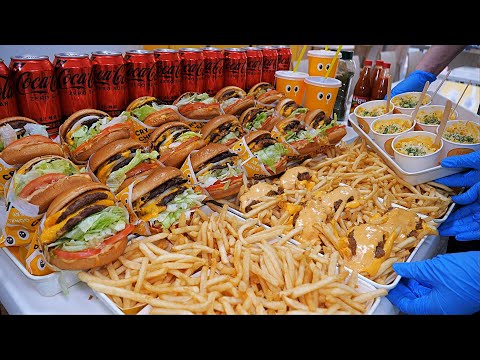 Taste of Heaven! Original American New York Style Double Cheese Burger - BEST 4 / Korean Street Food