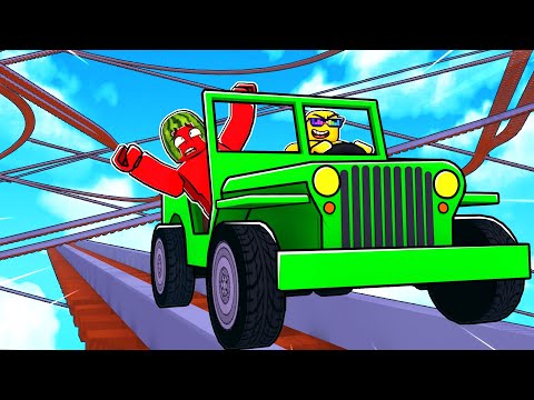 Ride a Cart in Roblox On a JEEP