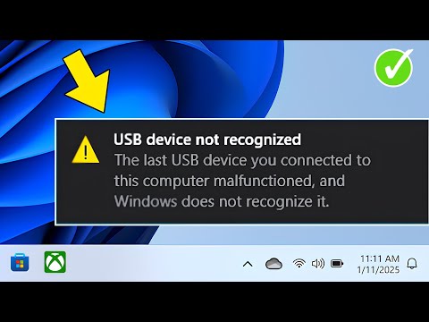 Fix USB Device Not Recognized in Windows 11 / 10 | Solve USB Device not Recognized [100% Works]